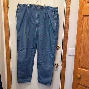 Wrangler Men’s Wrangler Angler Blue Jeans.  Size:  50 x 32